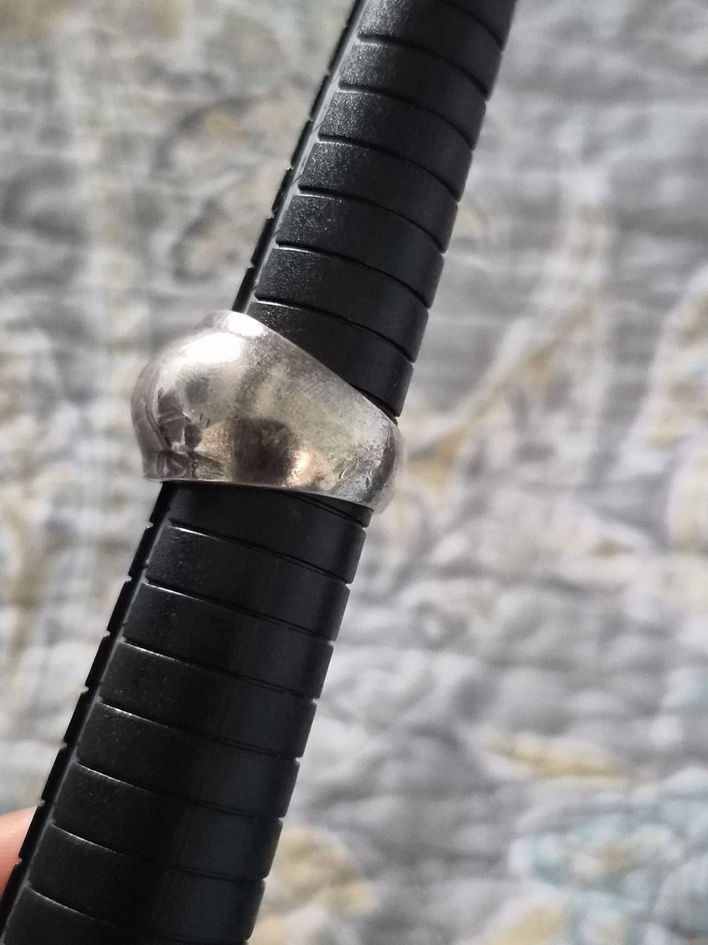 925 Dome Ring Modernist style Sz6.5
